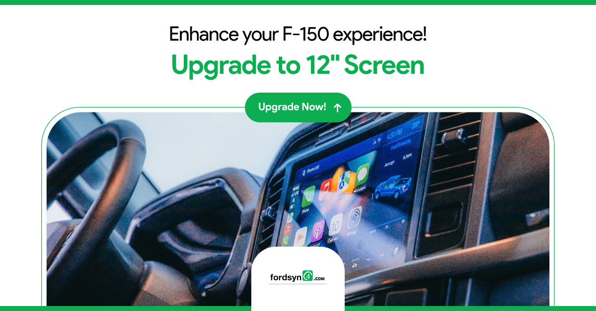2021-2023 Ford F-150 8'' to 12'' Sync4 Touchscreen Upgrade