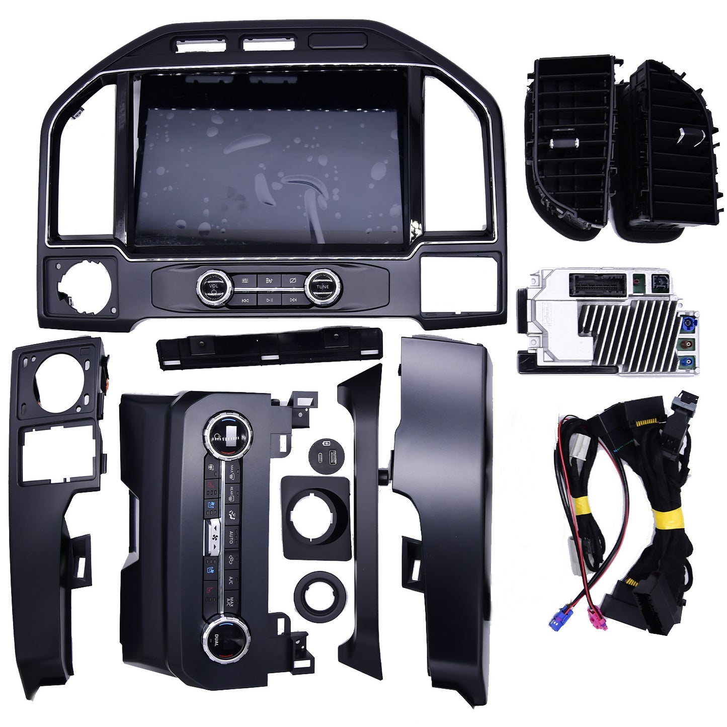 OEM Ford F150 F250 Sync3 to Sync4 Upgrade 8'' to 12'' Screen Sync4 Upgrade kits-Dealer Exclusive