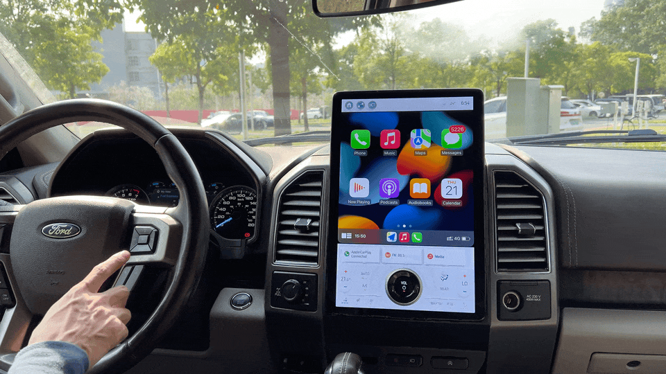 2016-2020 Ford F-150 2017-2022 F250 OEM Sync3 to Sync4A 8'' to 15.5'' screen Upgrade with Wireless CarPlay&Android Auto